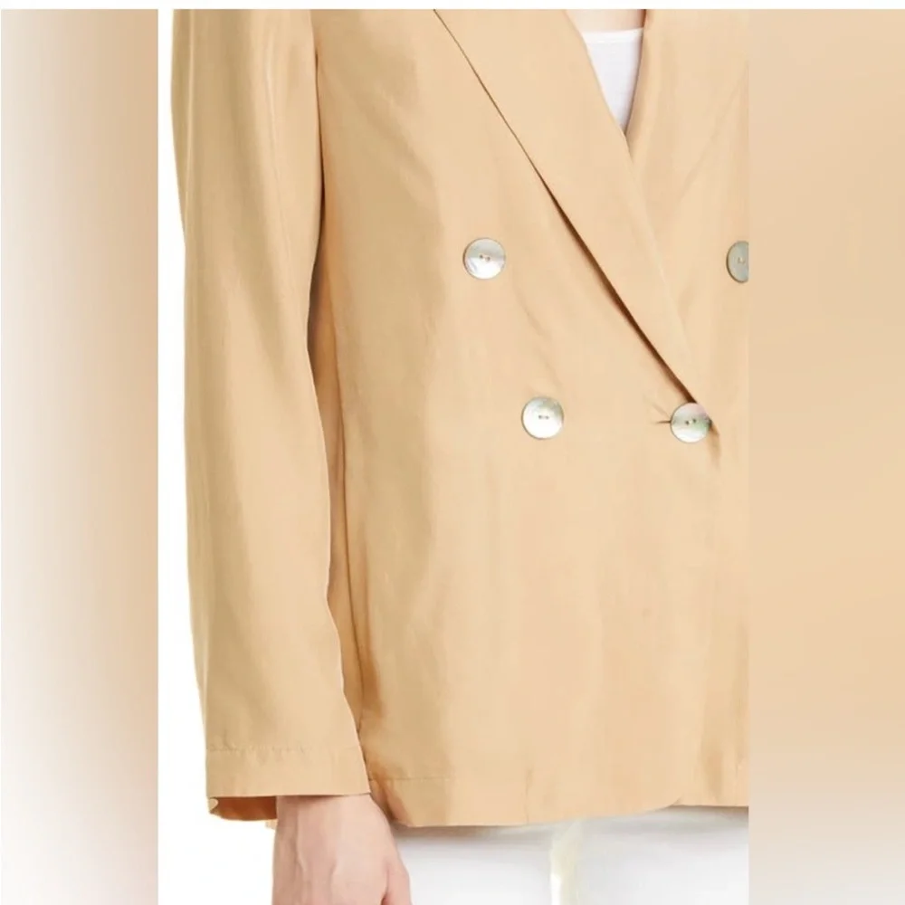 NWT $545 Vince Drapey Silk Blazer - Picture 3 of 13